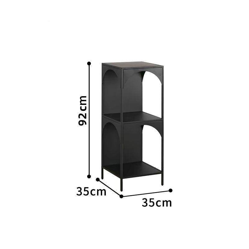 艺客厅创意书架转角落落地收纳置物柜架墙边铁置物ETS墙角角靠墙
