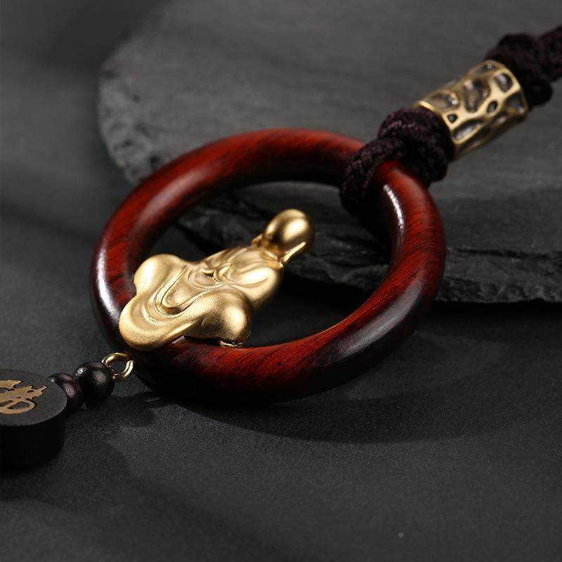 无相佛檀5木质挂内装饰品平安车吉祥手工制作匠心品汽车车挂件