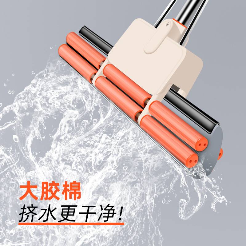 海绵吸水拖把大宽大号家用海棉头一拖加大加长胶棉特大加宽50娜幽