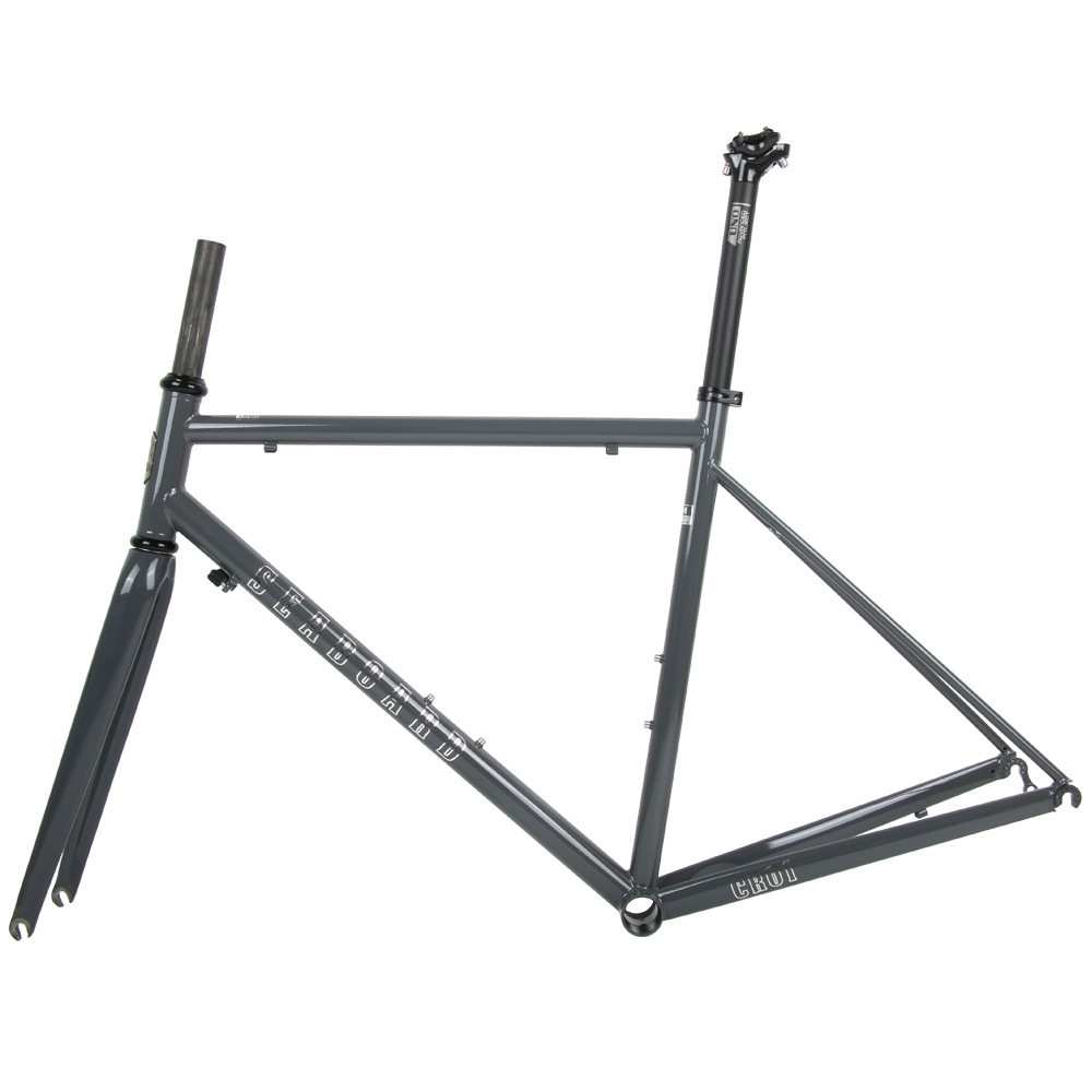 2024款Seaboard云岸CR01公路车700C钢架自行车车架烤漆碳纤维前叉