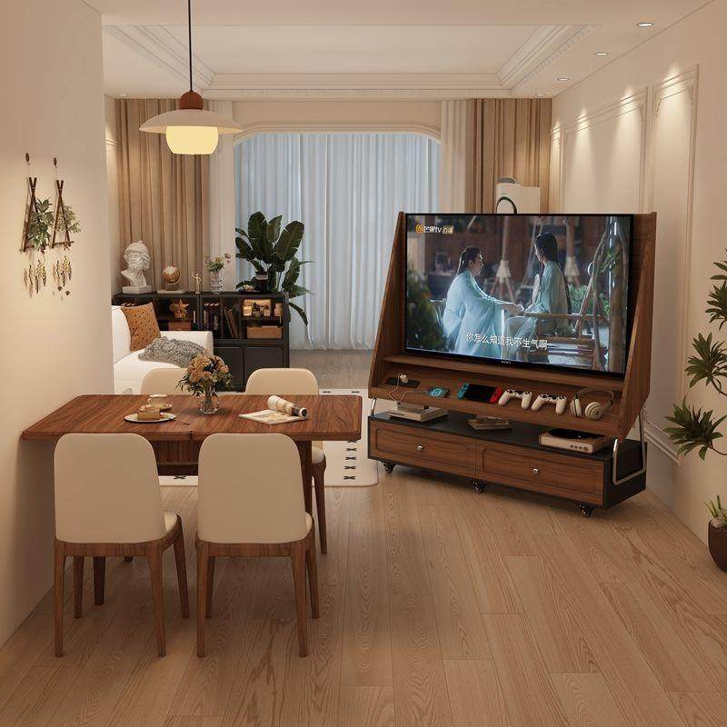 中古风实木高端移动电视柜网红复古小户型客厅收,模玩/动漫/周边/娃圈三坑/桌游,模型制作工具/辅料耗材,淘宝优惠券,粉丝福利购,淘宝优惠卷