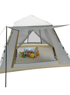 易威斯堡（EasySport）云雾灰四面帐篷 ES-TN006 浅灰色