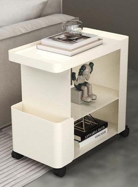 推边移动卧TH11现室铁艺床头柜简约代家用床边柜小车沙发边几几