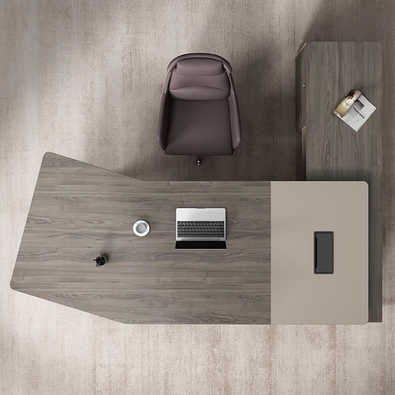 高档简约现代主管总老办公桌经理裁0568大董事长老板板桌桌椅组合