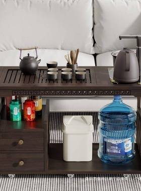 高档移套16818动茶桌茶台小茶车客厅茶几茶具装自动泡烧全水壶一