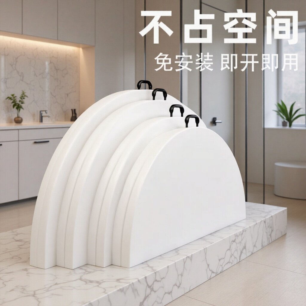折叠圆桌子餐厅户外家用酒店饭店客厅简易吹塑料折叠大圆桌餐桌椅