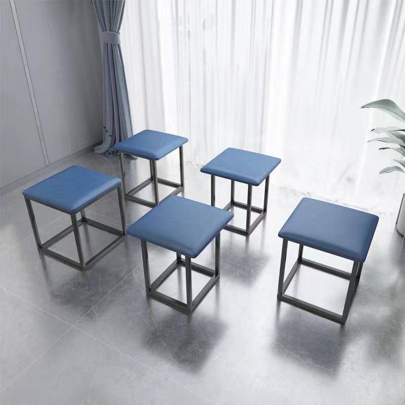 107发魔方合凳子家用沙小矮凳万向轮客厅茶几组方坐叠凳折叠可放