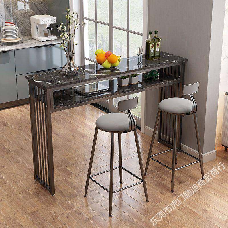 现代简约阳台靠窗隔小吧台桌客厅家庭断吧台用VWT餐桌一体家脚桌