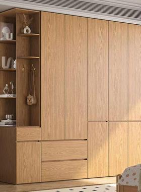 中古分风QXM橡木衣柜实木大一门顶家用卧室储物柜简约现代段衣橱