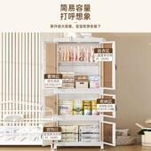 批免安装 12220厅置物柜收衣服储物柜卧 纳柜儿家用客童宝宝衣橱YG