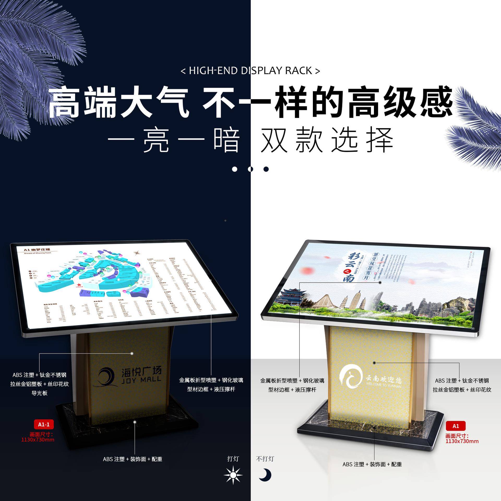 A1户外导向展示台层域分布图索引立牌BA1商场大厅区导楼景视区牌