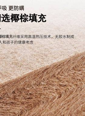 天然椰棕床垫家用保卧护脊DAL棕榈环儿乳胶童棕垫榻榻米垫室子