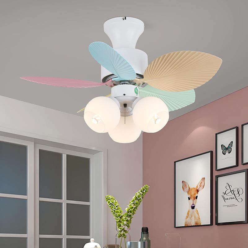 法式奶风吊扇灯餐厅卧房衣帽间风扇灯全光22谱厅室带电油扇餐一体,家装灯饰光源,风扇灯,淘宝优惠券,粉丝福利购,淘宝优惠卷