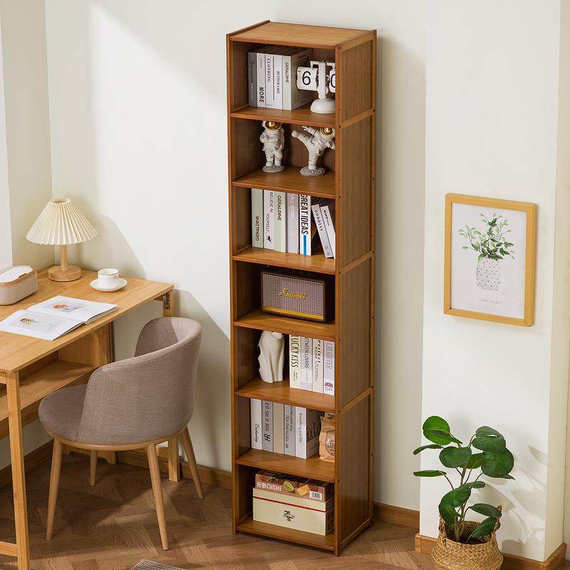 书架置物架小落地简易家用多层客厅杂书15款夹缝柜子儿储物柜收童