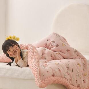A幼类双层纱豆豆绒儿被婴儿棉被宝童宝春秋999999冬被子儿园午睡