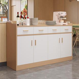 实木餐边柜厨碗家柜子储BAT物用橱柜客厅茶水柜靠墙体一收纳置物