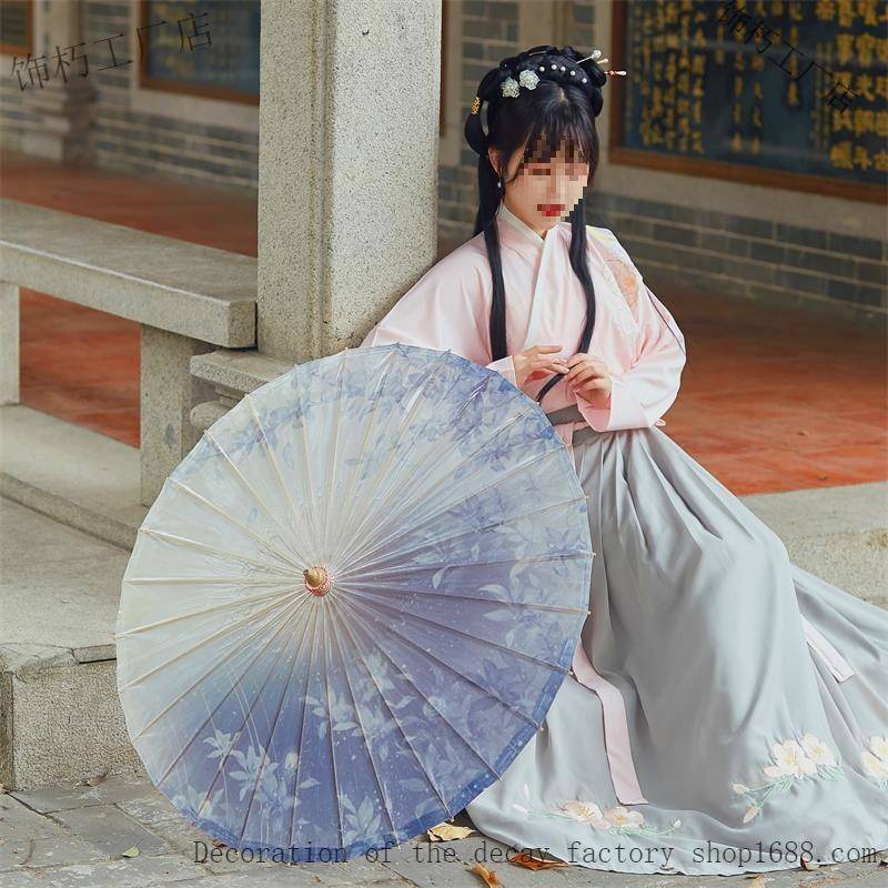 油纸伞手具工传统雨防晒演出伞道古风桐油雨伞茉莉情怀舞防纯饰朽