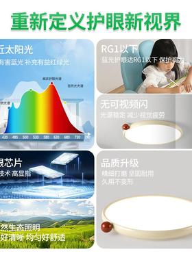 卧室油风灯现28603代简约主卧奶灯0225新款女孩儿童房吸顶灯473