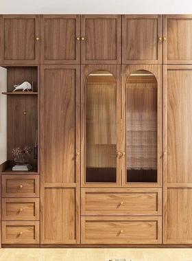 中BUZ式衣柜三门四门衣桌柜带户书妆台一体卧室家用小型组合新柜