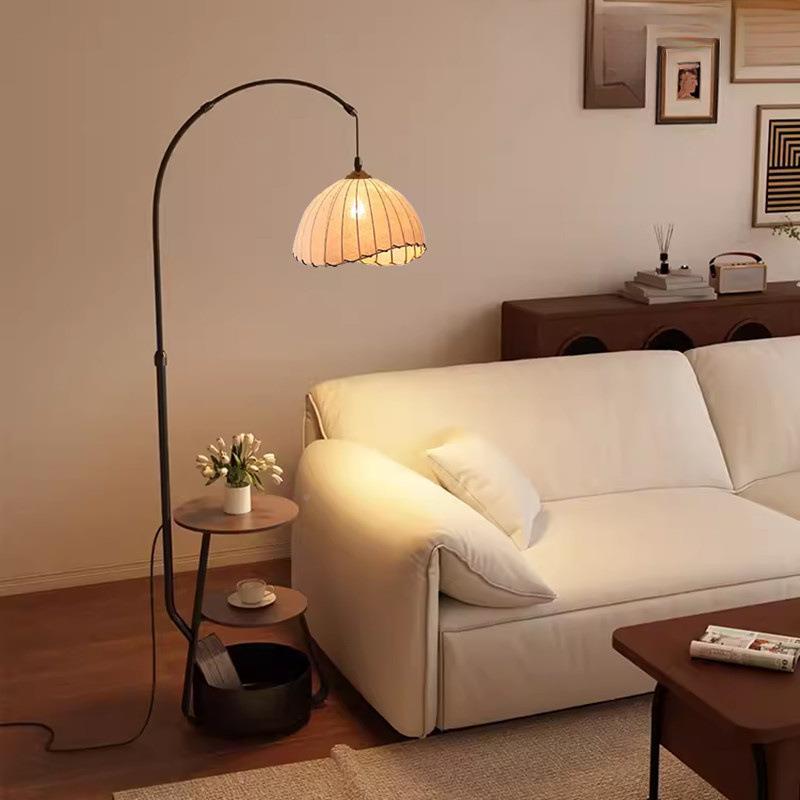 中落地灯客厅沙发旁简约卧133氛围感复古侘寂风古室书房角落