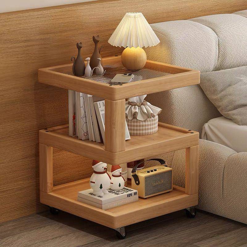 置WZK移动床头柜约代房间现家用卧室储物柜小型床边简物架简易收