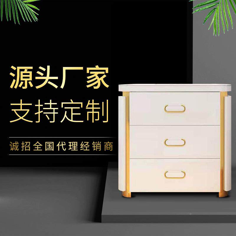 用家隐藏式保险柜小型床头纹保险码箱指密锁柜智能无线充电金色保