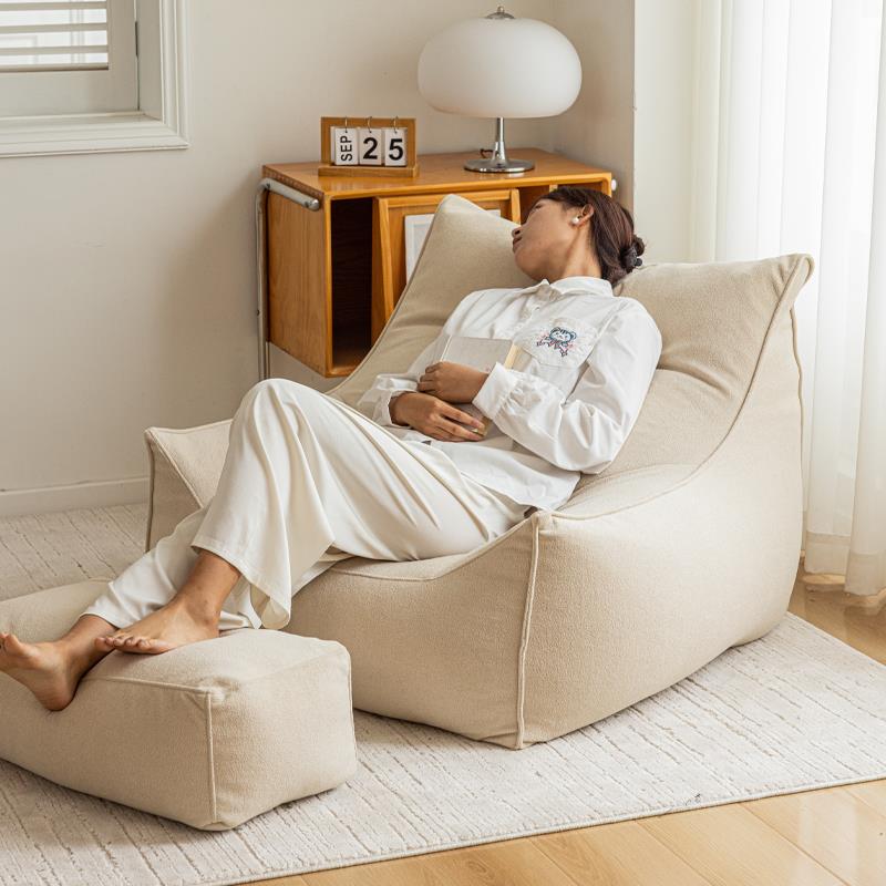 人6R懒人发椅可躺可睡休闲NMC豆袋榻榻米客沙厅台阳躺椅久坐单沙