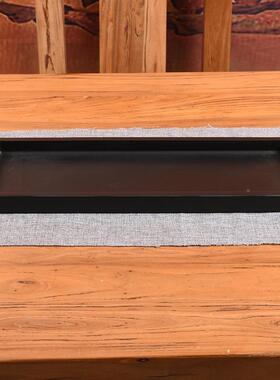 浅石花盆假山托盘吸水石乌形金长方石山头室内盆景OOG盆水盆景盆