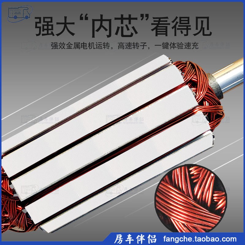 [房车伴侣]车载充气泵12V/24VD双缸高压大功率汽车用全金属打气泵