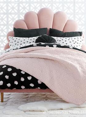 单美式is轻n奢布艺小户型双人公XRF主床.米人网红热卖儿童床床软