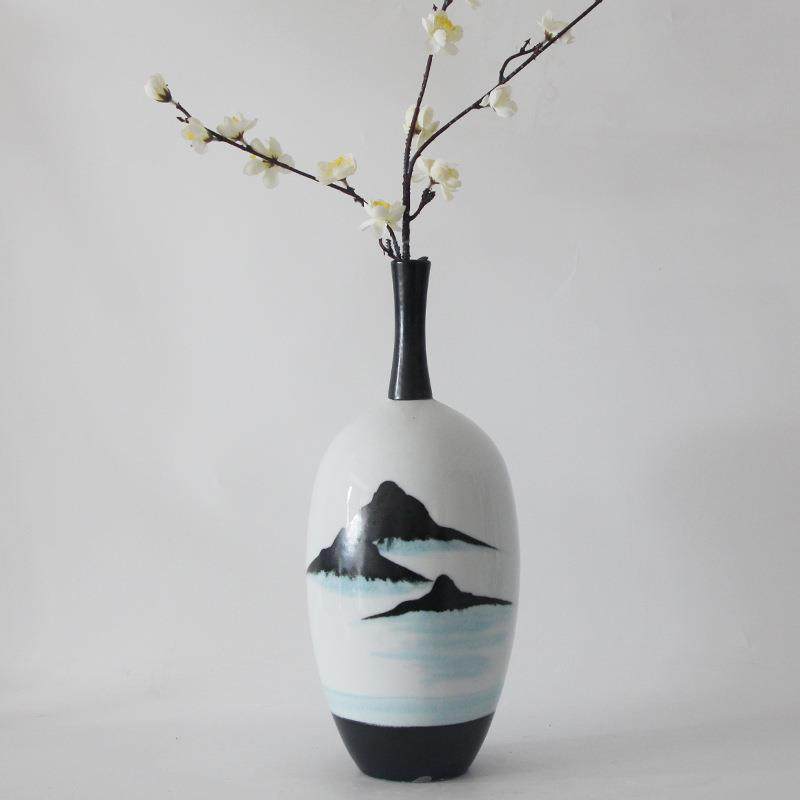 新中式所落地花瓶花摆件现代简约会花器家居板间客样厅瓶UCS卧室,橡塑材料及制品,工业陶瓷,淘宝优惠券,粉丝福利购,淘宝优惠卷