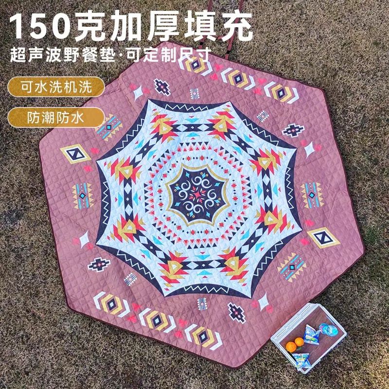 无拼接野餐垫六角超声波六边形野外帐篷防潮垫防水地垫帐篷内使用图片