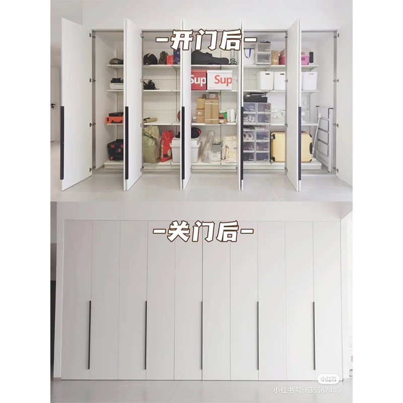 铝合金金属衣柜立柱框架方管80*25*20*2含塞木方平开门矩形铝型材
