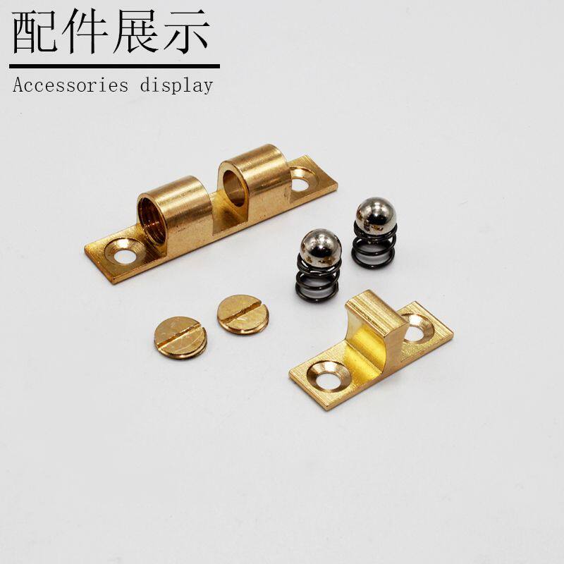 黄铜碰珠卡扣衣柜门锁卡扣自动扣按压式弹簧卡扣柜门关不上F-001