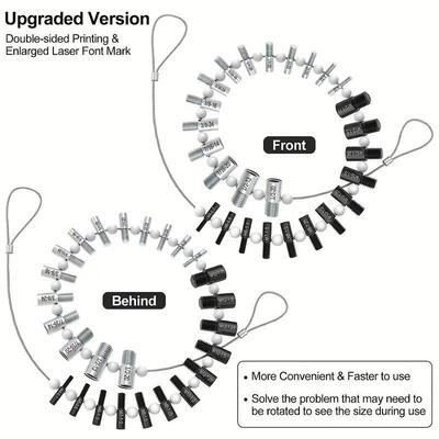 量规工具26PCS公英制纹790母检查器螺和螺螺栓丝螺检查器(26件一