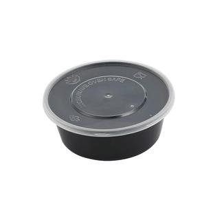 具一次性汤杯圆形打包盒带外盖粥桶汤盒汤碗卖塑料碗餐食OTK品级