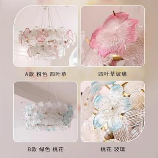 02灯具新款 客厅吊灯轻奢is网红大气后现代餐厅卧室5花2朵灯 法n式