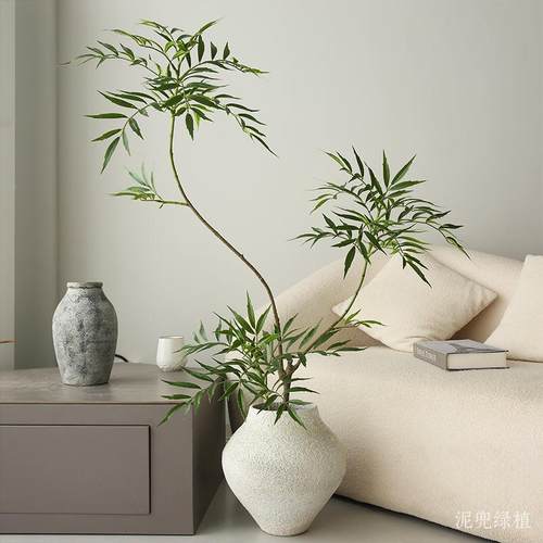 仿真绿植大功劳北欧奢创件意十家居落地摆轻奢现代室内装饰假SDGL