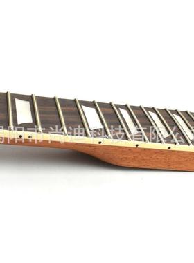 【桃花芯瑰木】QLI电LP22品玫木指板琴颈琴柄6弦开放式吉他乐器配