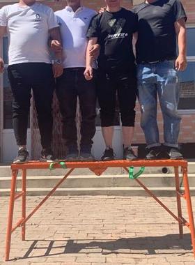 加厚圆管折叠马凳厂家直销装ZG-64771工修升架施刮子平台腻马降镫