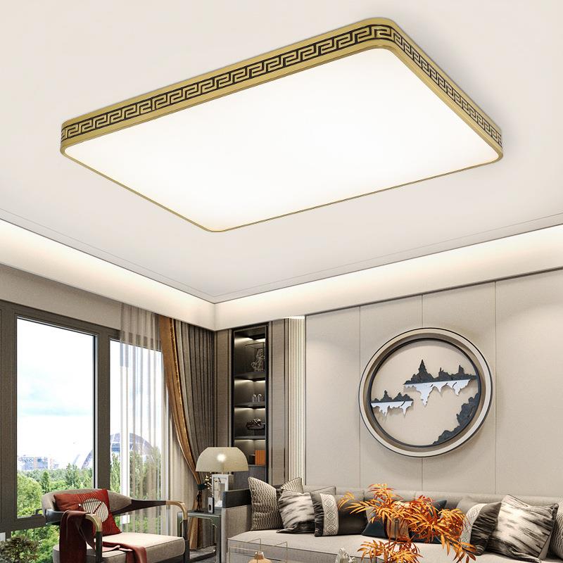 全铜吸顶灯卧室代简约超现薄房间灯新灯8109中式圆形书灯房走廊过