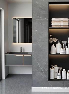 不锈钢壁16818龛室嵌入式网红生间物架置电视无缝焊卫浴抗指纹纳