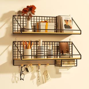 上置物架免打孔墙上铺床墙头面篮挂学生宿舍卧室JJX家用收纳挂墙
