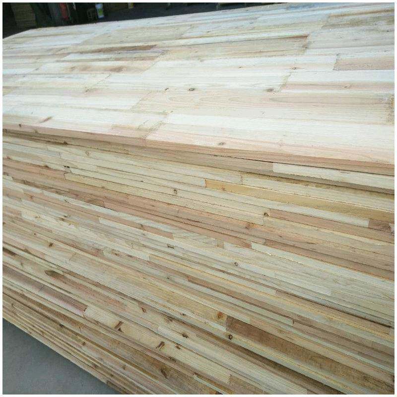 指接拼线板，集成材源工厂实木线条，涂MLB泥条头桐木板，杨木拼