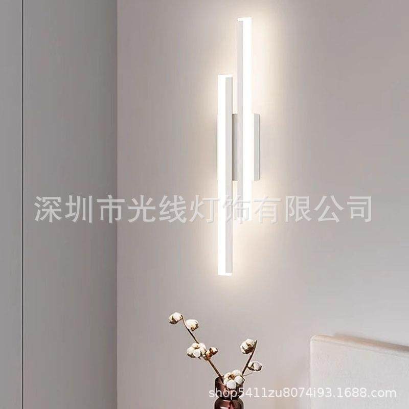 长条壁灯客景厅背卧931室床头走廊双方亚克力单管管铝材线条灯可