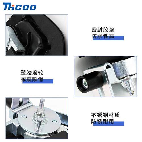 A7892MS02T面板型鱼尾9锁铝工具箱把手锁程越野改装车工车锁A7892