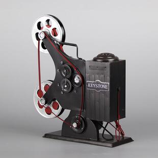 饰0摆 物件复古道具摄橱窗装 老放映机模型影780年代怀829旧老式 式