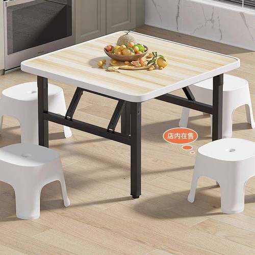 餐桌学小户型家用叠桌子户出nRCpPeAh租房吃饭桌折子习写字桌摆摊