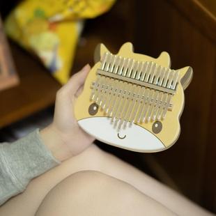 水晶uv贴画拇指琴男琴17音卡巴琴女生kalim林b钢a手指琴创008意乐