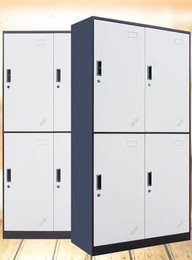 厂家现薄边套色货6门更衣柜WML-TSGY带门锁钢制员工宿舍储物柜四